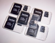 5 New SanDisk 4GB SDHC MicroSD Memory Cards 4 GB Micro SD TF SD-04G  5 Pack New picture