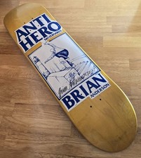 Anti Hero Brian Anderson Autographed Skateboard Deck Rare NOS picture