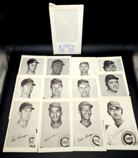 1972 Chicago Cubs B&W Picture Pack 12 Photos Banks Santo Jenkins Original Envelo picture