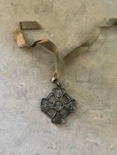 Vintage Catholic 4 Way medal Likely Sterling picture
