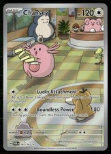 Chansey 187/167 Illustration Rare Twilight Masquerade Pokemon Holo Near Mint picture
