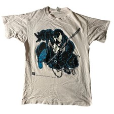 Vintage 1994 Marvel Comics Venom T-Shirt White Spider-Man Villain Graphic Tee picture