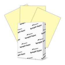 Springhill 8.5” x 11” Canary Yellow Colored Cardstock Paper, 67lb Vellum Bristol picture