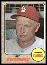 1968 Topps #294 Red Schoendienst picture