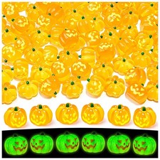 LHSYFBZ Halloween Luminous Mini Resin Pumpkins Number of Items 25 picture