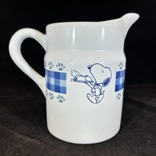 Treasure Craft Vintage Snoopy Peanuts Pitcher Utensil Holder Excellent picture