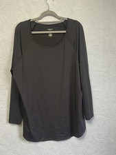 Torrid Active Size 2X Black Long Sleeve Stretch Tee Shirt D2 picture