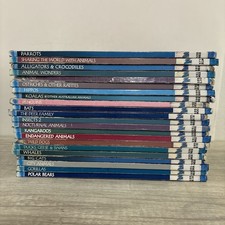 Lot of 22 Zoobooks - Hardcover Ex-Library Hippos, Koalas, Bats, Insects, Whales picture