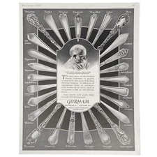 1926 Gorham Sterling Flatware Patterns Vtg Print Ad - Versailles, Paris, Fairfax picture