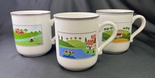 Set Of 3 VILLEROY & BOCH Design Naif Coffee Tea Mugs EUC picture