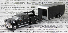 Greenlight LOOSE 2016 CHEVROLET SILVERADO 3500 Dually Truck w/Enclosed Trailer picture