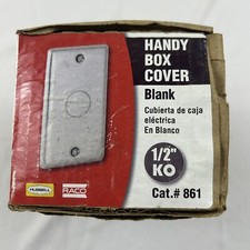 Hubbell Raco 861 Handy Box Blank Cover 1/2