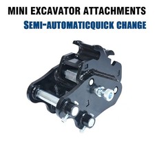 Heavy Duty Semi-Automatic Quick Hitch Coupler for Mini Excavator, Tool-Free picture