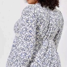 Torrid Women's Blue and White Blouse picture