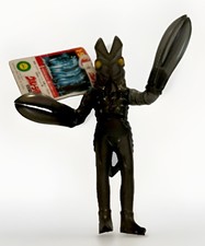 Bandai Alien Baltan Clone Vers Ultra Monster Series Clear Sofubi Figure W/ Tag  picture