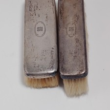 Vintage Tiffany & Co. Sterling Silver Clothes Brushes – Matching Pair – Monogram picture