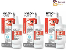3 x Hylo-Forte Intensive Lubricating Eye Drops 10ml Dry Eye Relief EXP : 02/2028 picture