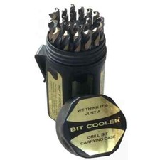 Drill America 29 Pc HSS Black & Gold 3 Flat Shank Drill Bit Set KFD29J-3F-PC picture