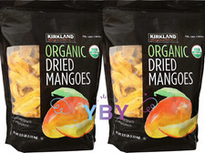 2 Packs Kirkland Signature Organic Dried Mangoes 40 OZ Each Pack, Total 5 lbs picture