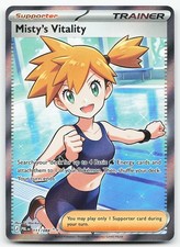 Pokemon Misty's Vitality 111/084 Pitch Black Ultra Rare Holo NM picture
