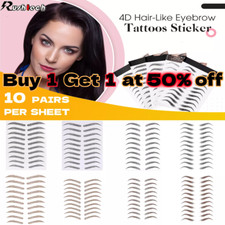 4D Hair-like Eyebrow Tattoo Sticker False Eyebrows Waterproof Long Last Makeup picture