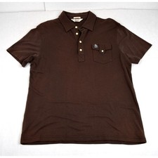 Penguin Shirt Vintage Y2K Original Penguin Munsingwear Mens L Brown Blue Penguin picture