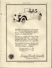 1916 Scripps Booth Motor Cars Advertisement: Roadster Model - Detroit, Michigan picture