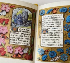 15th-century Illuminated Devotional Manuscript Facsimile 1970 Miniature W/ Cover picture