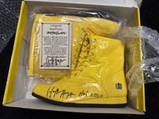 Rare Hulk Hogan Signed Yellow Wrestling Boot with Signed COA & Official Hologram picture