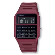 CASIO CA53WF-4B Unisex Calculator Digital Watch, Red picture