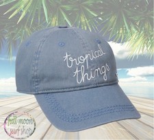 New Roxy Dear Believer Captains Blue Adjustable Womens Hat picture
