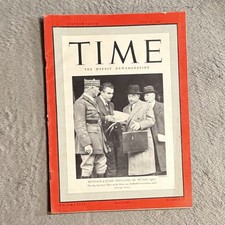 Time Magazine June 17 1940 Reynaud Weygand Churchill With Background for War Lot picture