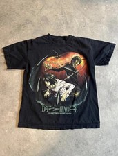 2008 original Death Note Anime Manga Mens Black Shirt Shonen Jump RARE Y2K picture
