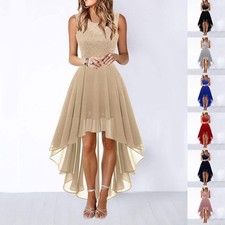 Women's Lace-Detail Chiffon A-Line Dress picture