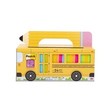 Post-it Super Sticky Notes 24 Pads School Bus Classroom Value Pack 3x3 Brights picture