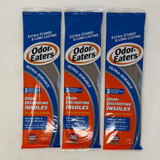3 Pairs - Odor-Eaters Ultra-Durable Odor-Destroying Insoles, Heavy-Duty Cushion picture