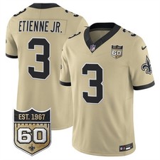 Saints #3 Travis Etienne Jr. 2026 F.U.S.E 60th Anniversary P Jersey All Stitched picture