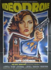 VIDEODROME - DAVID CRONENBERG / WOODS - RARE ORIGINAL LARGE FRENCH MOVIE POSTER picture