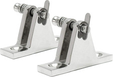 2 PCS Marine Boat Deck Hinge Mount Bimini Top Fitting Hardware 316 Stainless Ste picture