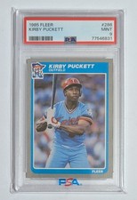 1985 Fleer #286 Kirby Puckett  PSA 9 Mint picture