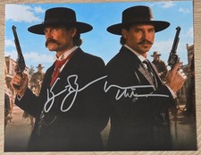 Tombstone Kurt Russell / Val Kilmer Signed 8x10 with COA picture
