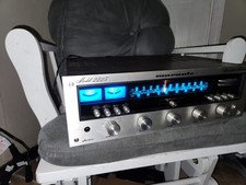 Vintage Marantz 2225 Stereo Receiver Faceplate Blue LED Upgrade Tested picture