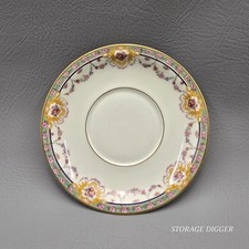Vintage Theodore Haviland Limoges France Maintenon Gold Trim Round Saucer 6.25