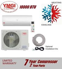 YMGI 18000 BTU DUCTLESS MINI SPLIT SINGLE ZONE AIR CONDITIONER lineset 15Ft HTSA picture