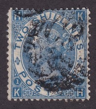 MATT'S STAMPS GREAT BRITAIN SCOTT #55 QUEEN VICTORIA 2-SHILLING, USED CV$200 picture