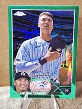 2023 Topps Chrome Update Anthony Volpe RC Rookie #USC35 Green Refractor /99 picture