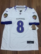 Lamar Jackson Baltimore Ravens Nike Vapor F.U.S.E. Stitched Limited Jersey-White picture