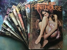 Penthouse Magazine Complete Year Lot 1972 - 12 Issues + Bonus Pet Poster picture