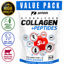 5LB Collagen Peptides Powder Hydrolyzed Types I III Protein Unflavored Easy Mix picture