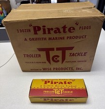 Vintage 1930’s T & T Pirate Troller Lure Tackle Portland NOS NIB + Store Box picture